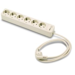 BASE 6 TOMAS/TT. C/INTERRUPTOR CABLE 1.5 M. 2518