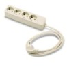 BASE 4 TOMAS/TOMA TIERRA CABLE 3 M. 2627/3