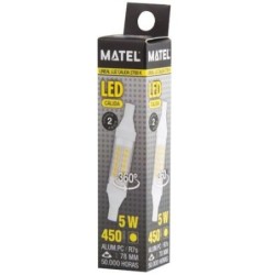BOMBILLA LED LINEAL 78MM R7S 5 WATIOS 360   CALIDA