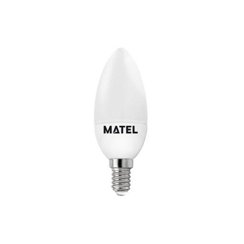 BOMBILLA LED 5 W. VELA E14 LUZ FRIA 21841
