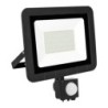 PROYECTOR LED SENSOR PLANO NEGRO 50W.F