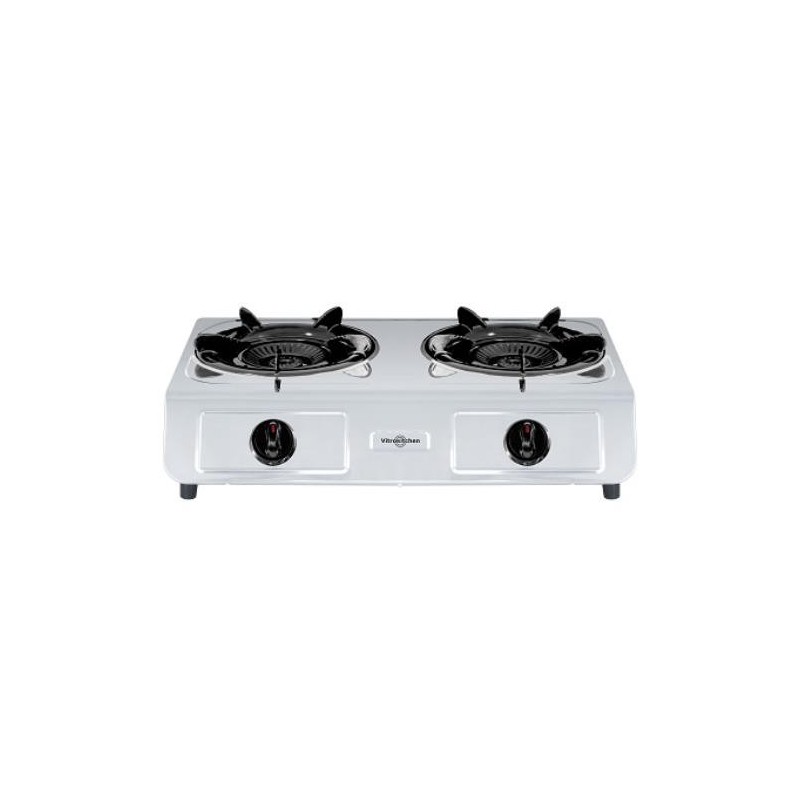 HORNILLO GAS BUTANO 2 FUEGOS INOX 265IB