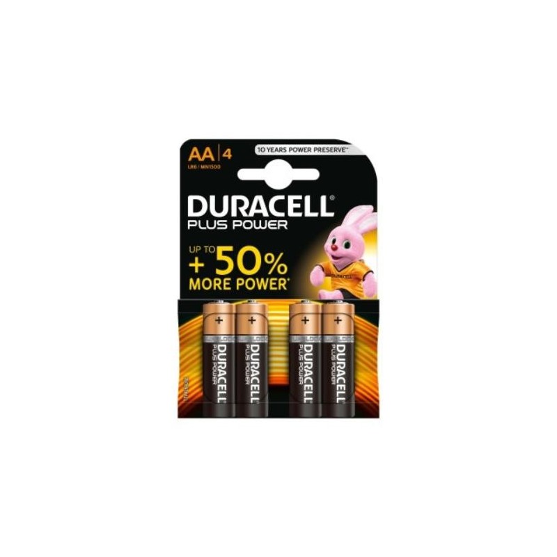 PILA ALCALINA DURACELL PLUS POWER AA (LR06) K4