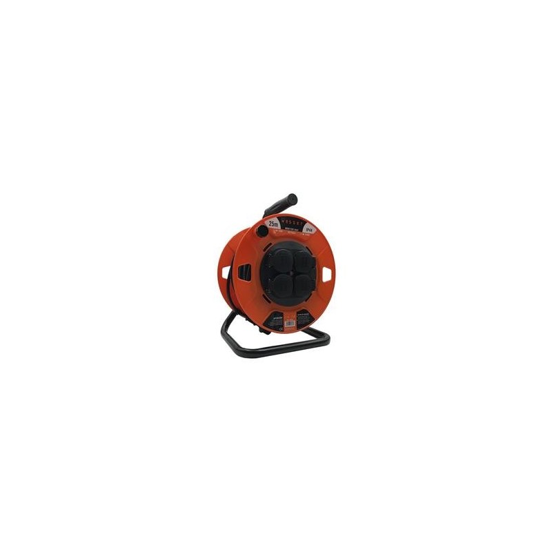 TAMBOR CABLE 25M 3X1,5H05VV CON TAPAS