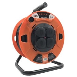 TAMBOR CABLE 50M 3X1,5H05VV CON TAPAS