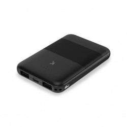 POWER BANK KSIX 5000 MAH USB+CAB USB+USB C-A NEGRO