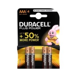PILA ALCALINA PLUS POWER K4AAA 4 UNIDADES