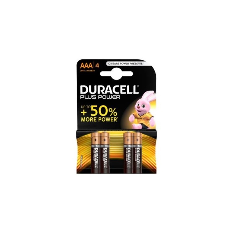 PILA ALCALINA PLUS POWER K4AAA 4 UNIDADES