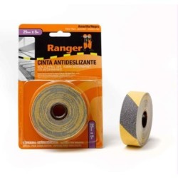 CINTA ANTIDESLIZANTE 25X5 AMARILLA/NEGRA 23164