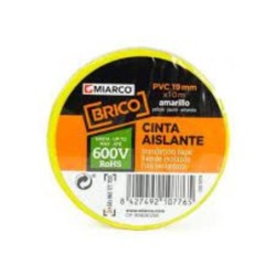CINTA AISLANTE BRICO 19MMX20M AMARILLA  10786