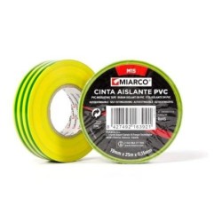 CINTA PVC MIARCO TOMA TIERRA M15 19MMX25M 17757