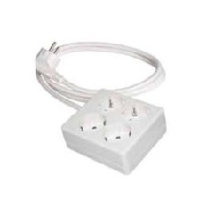 BASE 4 TOMAS CON TOMA TIERRA 2 M. CABLE 8114