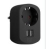 ADAPTADOR COMBI 1 TOMA 16A 250V+2 USB 3.15A NGO.