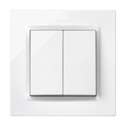 DOBLE CONMUTADOR BLANCO. SERIE 10 F1090397030