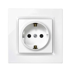 ENCHUFE SCHUKO BLANCO. SERIE 10 F1090443030