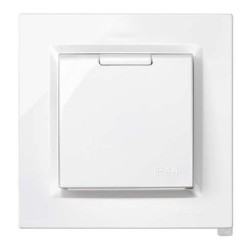 ENCHUFE SCHUKO MONOBLOC BLANCO. SER 10 F1091450030