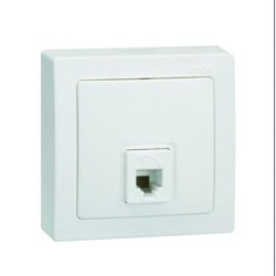 TOMA TELEFONO RJ-11 BLANCA G73480-20 S73