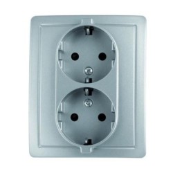 DOBLE BASE ENCHUFE CON TT. ALUMINIO F1591459026
