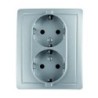 DOBLE BASE ENCHUFE CON TT. ALUMINIO F1591459026