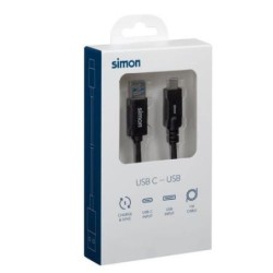 CABLE USB 3.1 A - USB C NEGRO 1M MU133201