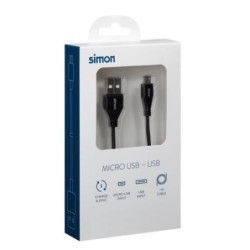 CABLE USB 2.0 A - MICRO NEGRO 1M MU112201