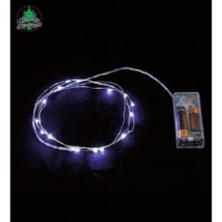 HILO 2 M. 20 LED BLANCO PILAS 22054