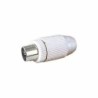 CONECTOR ANTENA MACHO-RECTO BLANCO 10535BL