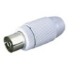 CONECTOR ANTENA HEMBRA-RECTO BLANCO 10534BL