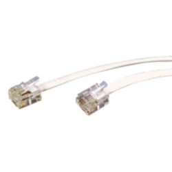 CONEXION TELEFONO MACHO BLANCO 5,5 M. 39080BL