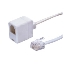 PROLONGADOR TELEFONO MCH.-HM. 5.5 M. MARFIL