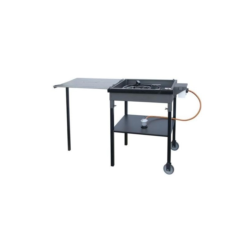 BARBACOA PAELLERO PLANCHA CON RUEDAS 33702