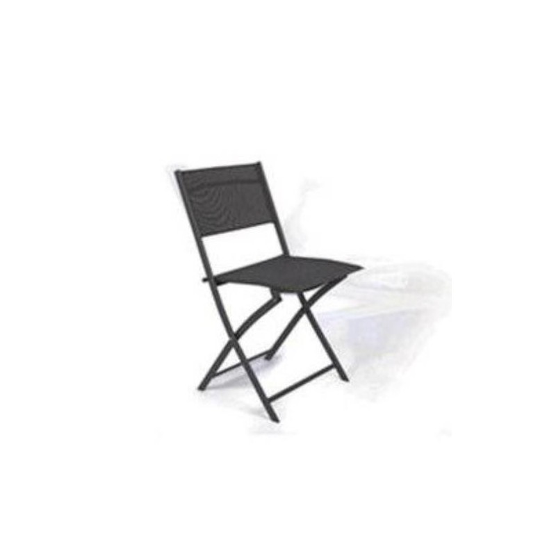 SILLA PLEGABLE ELEA GRIS OSCURO TEX/ACERO