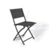 SILLA PLEGABLE ELEA GRIS OSCURO TEX/ACERO