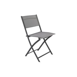 SILLA ACERO PLEGABLE CORDELIA GRIS/ACERO CHAIPL184