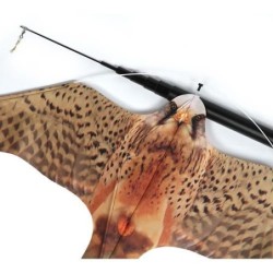 ESPANTAPAJAROS HALCON + MASTIL TELESCOPICO 5M.