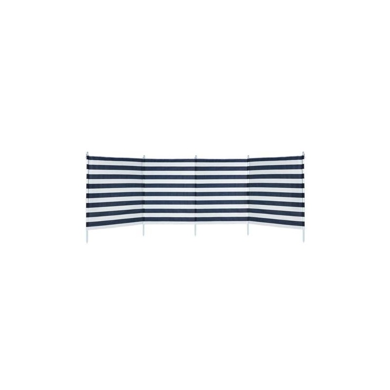 PARAVIENTOS PLAYA 3.2X1 M 4 PARTES  RAYAS AZULES