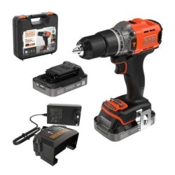 TALADRO PERCUTOR 18V 13MM C/BATERIAS Y CARGADOR