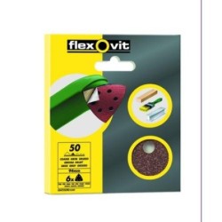 LIJA DELTA VELGRIP 6 AGUJEROS MEDIO 6 UDS