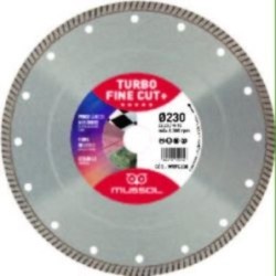 DISCO DIAMANTE TURBO FINE CUT+230MM EJE 22,2MM