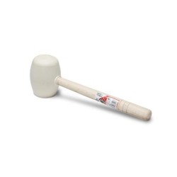 MAZA GOMA BLANCA CARA PLANA ESFERICA 500GR. 66906