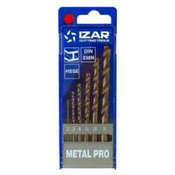 JUEGO 6 BROCAS METAL HSSE CO DIN 338N 1006 2 A 8MM