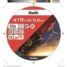 LATA DE 10 DISCOS CORTE INOX 115X1MM KWB