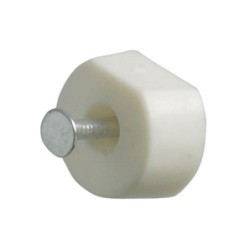SOPORTE 163 Ø15X7X19MM.PLASTICO BLANCO (BL-8)19697