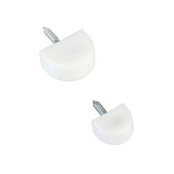 SOPORTE 165 Ø20X30MM. PLASTICO BLANCO (BL-4) 20310
