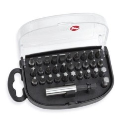 ESTUCHE PUNTAS ATORNILLAR 1/4" 32 PZAS. 438-001