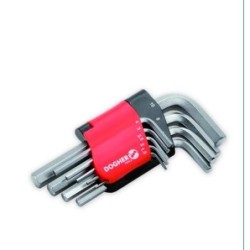 JUEGO 9 LLAVE EXAGONAL CORTA MACHO 1.5-10 600-009