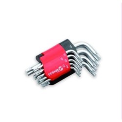 JUEGO 9 LLAVE TORX CORTA MACHO T10-50 606-009