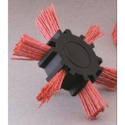 CEPILLO ABRASICO HELICE NYLON 100MM ESPIGA 6 GR80
