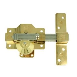 CERROJO SEGURIDAD 1PLUS 90X154 ORO 22019