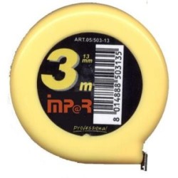 FLEXOMETRO REDONDO ABS 3X13 AMARILLO